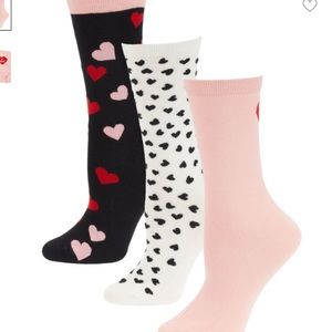 Kate Spade Valentine Socks 3pk